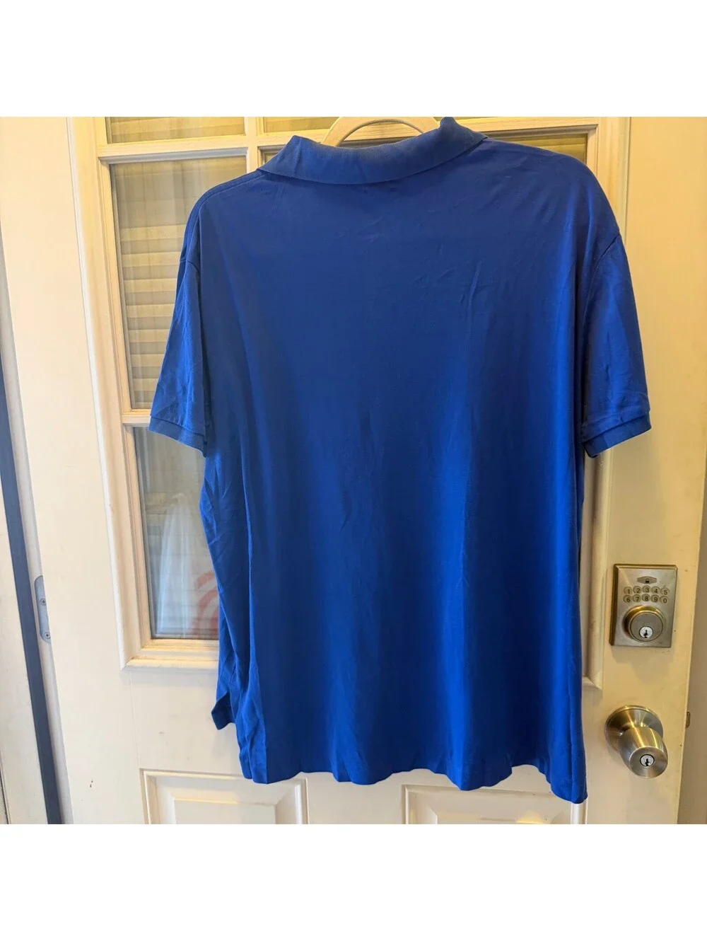 Polo Ralph Lauren Men's Blue Pima Soft Touch Polo Shirt Size Large